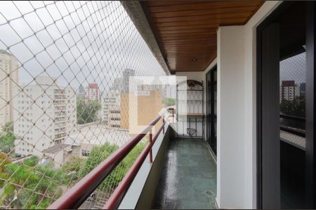 Varanda da sala de apartamento à venda com 4 quartos, 199m² em Jardim Vila Mariana, São Paulo