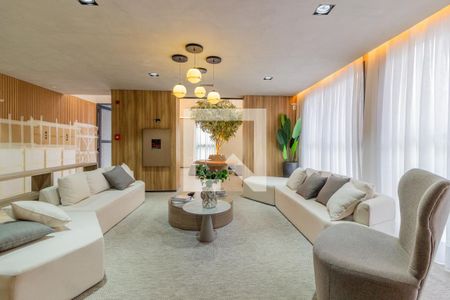 Área comum - Hall Social de kitnet/studio para alugar com 1 quarto, 24m² em Pinheiros, São Paulo
