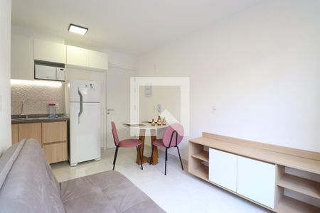 Sala/Cozinha/Área de serviço de apartamento para alugar com 1 quarto, 25m² em Barra Funda, São Paulo