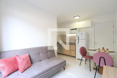 Sala/Cozinha/Área de serviço de apartamento para alugar com 1 quarto, 25m² em Barra Funda, São Paulo