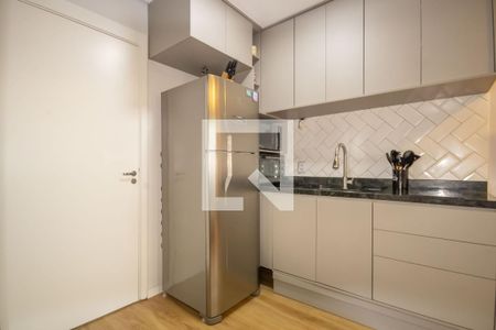 Sala e Cozinha de apartamento à venda com 1 quarto, 24m² em Bonfim, Osasco