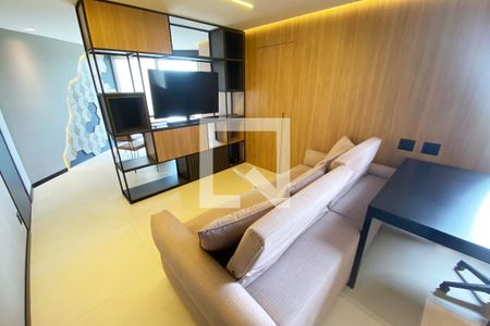 Sala de estar de apartamento à venda com 1 quarto, 56m² em Vila Progredior, São Paulo