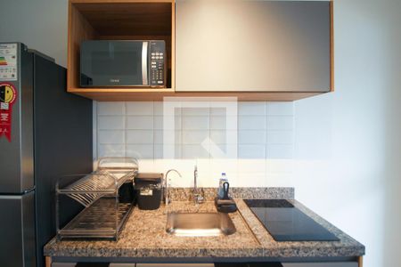 Cozinha de kitnet/studio para alugar com 1 quarto, 29m² em Vila Olímpia, São Paulo
