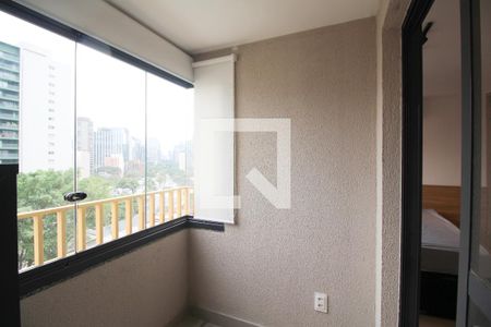 Varanda do Studio de kitnet/studio para alugar com 1 quarto, 29m² em Vila Olímpia, São Paulo