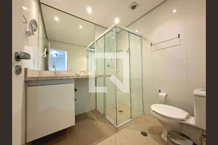 Banheiro de apartamento à venda com 1 quarto, 31m² em Indianópolis, São Paulo