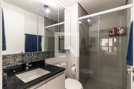 Banheiro de kitnet/studio à venda com 1 quarto, 28m² em Santa Ifigênia, São Paulo