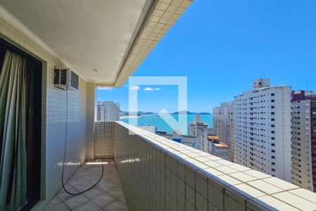 varanda de apartamento para alugar com 4 quartos, 154m² em Vila Alzira, Guarujá