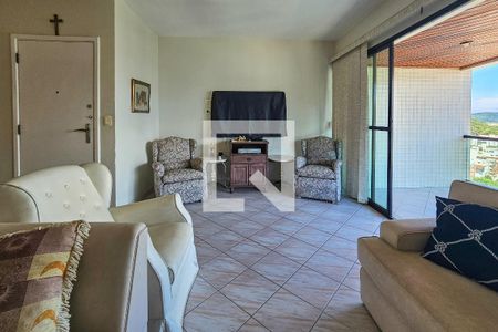 Sala de apartamento para alugar com 4 quartos, 154m² em Vila Alzira, Guarujá