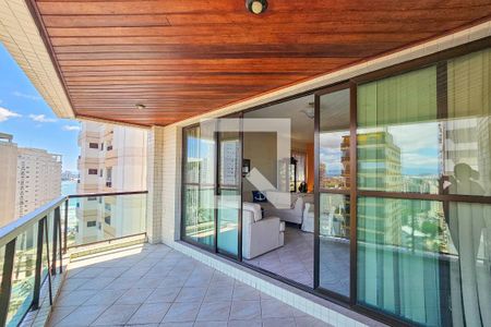 varanda de apartamento para alugar com 4 quartos, 154m² em Vila Alzira, Guarujá