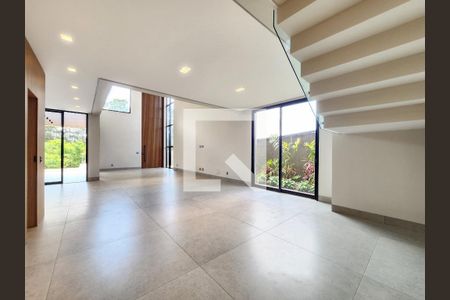 Sala de casa de condomínio à venda com 4 quartos, 372m² em Alphaville Nova Lima, Nova Lima