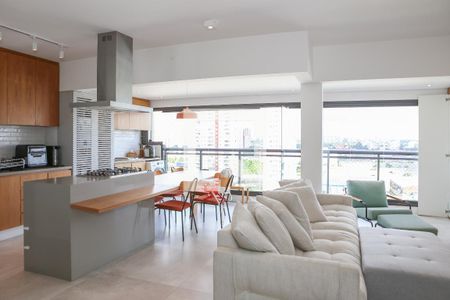 Sala e Cozinha Americana de apartamento à venda com 2 quartos, 88m² em Vila Leopoldina, São Paulo