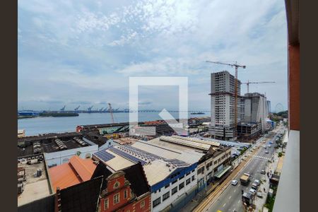 Vista da Sala de apartamento à venda com 2 quartos, 52m² em Santo Cristo, Rio de Janeiro