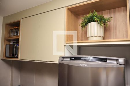 Cozinha de kitnet/studio para alugar com 1 quarto, 30m² em Itapuã, Salvador