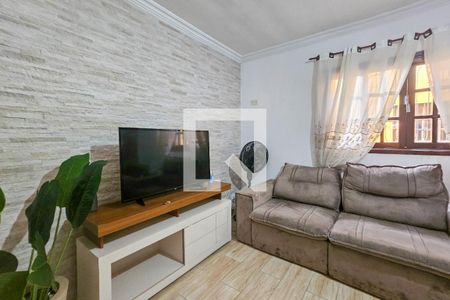 Sala de casa de condomínio para alugar com 2 quartos, 67m² em Jardim Praiano, Guarujá