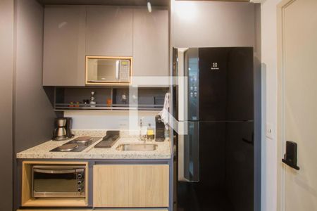 Cozinha de kitnet/studio à venda com 1 quarto, 30m² em Jardim das Acacias, São Paulo