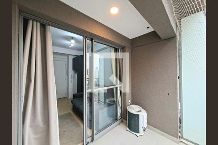Varanda Sala/Cozinha de apartamento à venda com 1 quarto, 24m² em Vila Nova Conceição, São Paulo