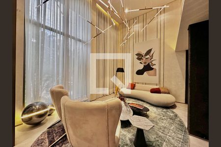 Hall Social Bloco de apartamento à venda com 1 quarto, 32m² em Campo Belo, São Paulo