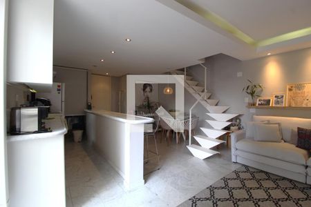 Sala de apartamento para alugar com 1 quarto, 80m² em Vila Nova Conceição, São Paulo