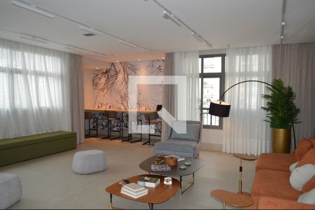 Área comum de kitnet/studio para alugar com 1 quarto, 28m² em Paraíso, São Paulo