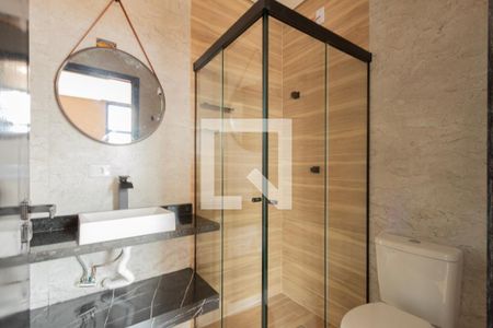 Banheiro Social de kitnet/studio para alugar com 1 quarto, 28m² em Vila Carvalho, Sorocaba