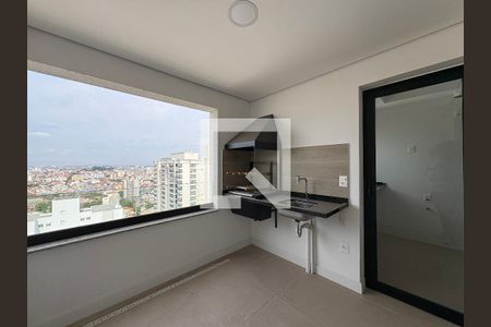 Varanda gourmet de apartamento à venda com 3 quartos, 93m² em Campestre, Santo André
