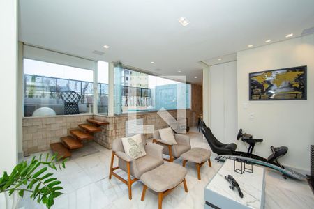 Sala de apartamento à venda com 3 quartos, 204m² em Funcionários, Belo Horizonte