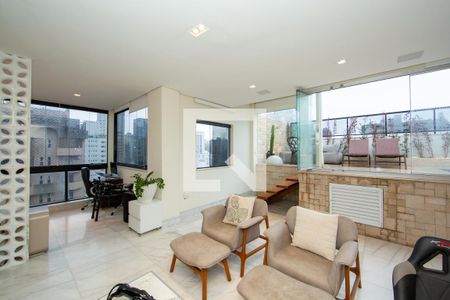 Sala de apartamento à venda com 3 quartos, 204m² em Funcionários, Belo Horizonte