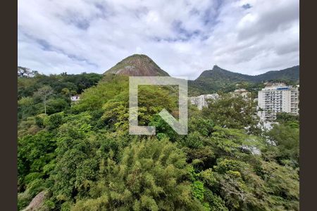 Vista da sala de apartamento à venda com 3 quartos, 120m² em Cosme Velho, Rio de Janeiro