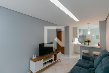 Sala de apartamento à venda com 2 quartos, 100m² em Jardim Leblon, Belo Horizonte