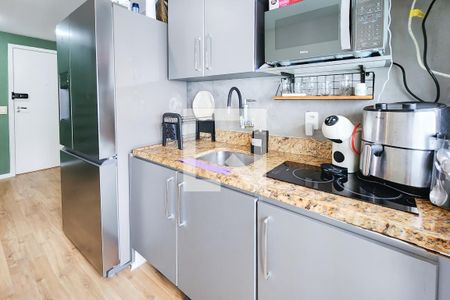 Sala/Cozinha de apartamento à venda com 1 quarto, 66m² em Botafogo, Rio de Janeiro