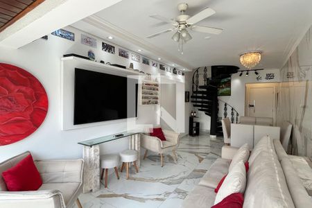 Sala de apartamento para alugar com 3 quartos, 263m² em Ponta da Praia, Santos