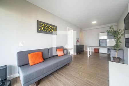 Sala de apartamento à venda com 1 quarto, 58m² em Santo Amaro, São Paulo