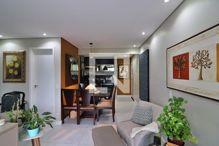 Sala de apartamento à venda com 2 quartos, 56m² em Jardim Olavo Bilac, São Bernardo do Campo