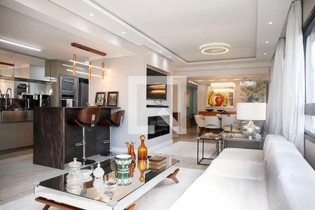 Sala de Estar de apartamento à venda com 3 quartos, 110m² em Menino Deus, Porto Alegre