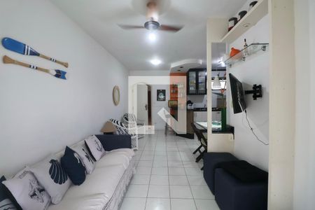Sala de apartamento para alugar com 3 quartos, 75m² em Jardim Ana Maria, Guarujá