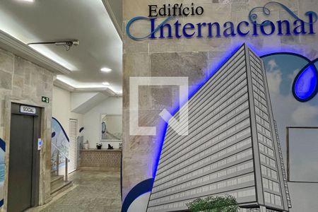 Área comum de kitnet/studio para alugar com 1 quarto, 23m² em Itararé, Santos