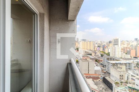Varanda da Sala de apartamento para alugar com 1 quarto, 37m² em Santa Cecilia, São Paulo