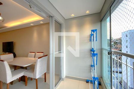 Varanda da Sala de apartamento à venda com 3 quartos, 69m² em Pompéia, Belo Horizonte