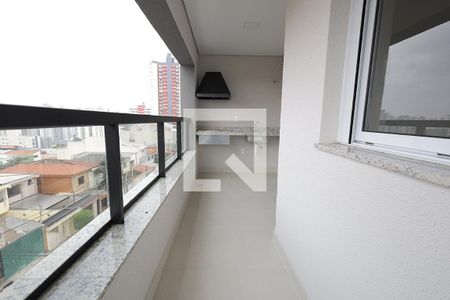 Sacada Sala/Cozinha de apartamento à venda com 2 quartos, 69m² em Parque das Nações, Santo André