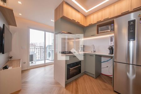 Cozinha de apartamento à venda com 2 quartos, 36m² em Jardim Caravelas, São Paulo