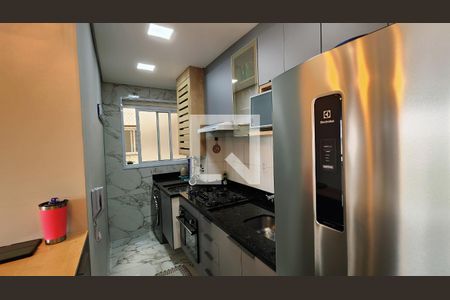 Cozinha e Área de Serviço de apartamento à venda com 2 quartos, 46m² em Vila Tupi, Várzea Paulista