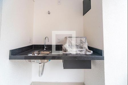 Varanda Gourmet de apartamento à venda com 3 quartos, 92m² em Campestre, Santo André