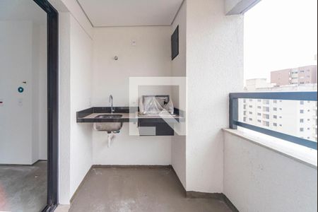 Varanda Gourmet de apartamento à venda com 3 quartos, 92m² em Campestre, Santo André