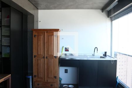 Sala e Cozinha Integrada de apartamento à venda com 1 quarto, 78m² em Barra Funda, São Paulo