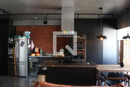 Sala e Cozinha Integrada de apartamento à venda com 1 quarto, 78m² em Barra Funda, São Paulo