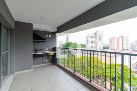 Varanda da Sala/Cozinha de apartamento à venda com 3 quartos, 81m² em Vila Santa Catarina, São Paulo