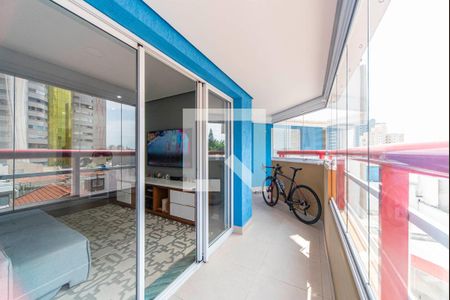 Varanda da Sala de apartamento à venda com 3 quartos, 134m² em Vila Assunção, Santo André
