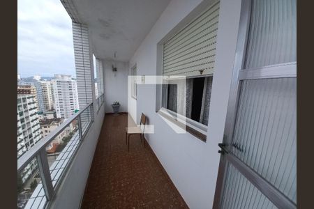 Varanda da Sala de apartamento para alugar com 2 quartos, 120m² em Itararé, São Vicente