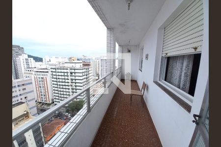 Varanda da Sala de apartamento para alugar com 2 quartos, 120m² em Itararé, São Vicente