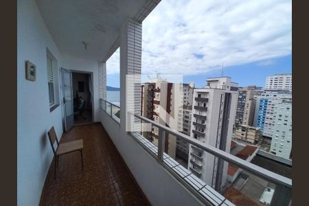 Varanda da Sala de apartamento para alugar com 2 quartos, 120m² em Itararé, São Vicente